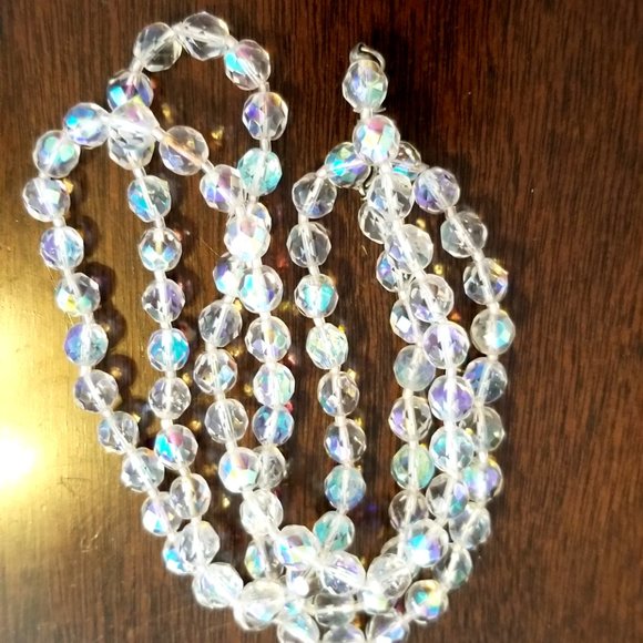 Long Vintage Czech Glass Necklace - Picture 6 of 7